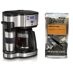 The Scoop Coffeemaker w/ KC Blend Coffee Grounds