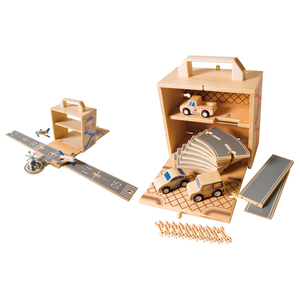 Box Set Wooden Airplane & Car Bundle Ages 3+ Years
