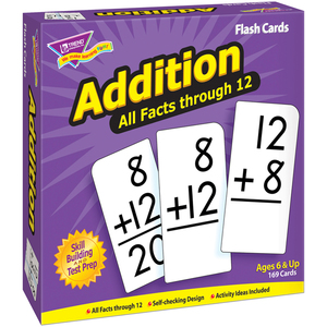 TREND Enterprises, Inc. Flash Cards All Facts 169/Box 0-12 Addition