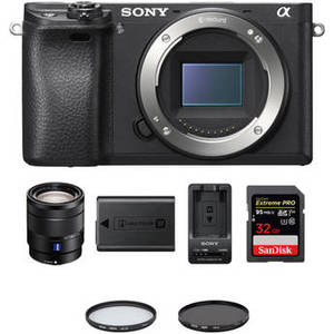 a6300 Mirrorless Digital Camera with 16-70mm Lens and Accessories Kit