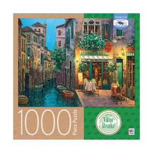 Milton Bradley Premium Blue Board Jigsaw Puzzle - Viktor Shvaiko - Twilight in Ghilini: 1000 Pcs