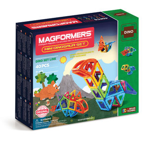Magformers Mini Dinosaur 40Pc Set