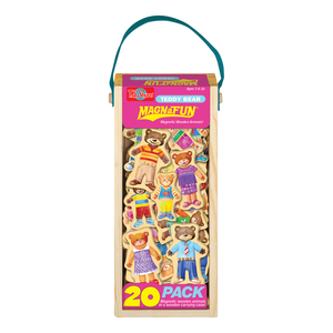 TS Shure Teddy Bear Wooden Magnets 20 Piece MagnaFun Set