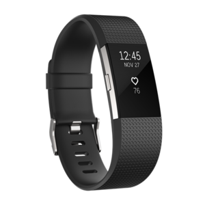 Fitbit Charge 2 Wireless Heart Rate and Activity Wristband Size: Large