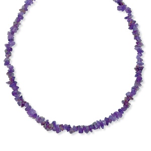PalmBeach Jewelry Nugget-Cut Genuine Amethyst Necklace 54"