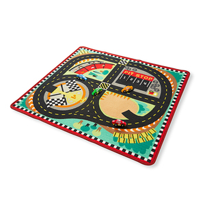 Round the Speedway Race Track Rug & Car Set Ages 3-7 Years