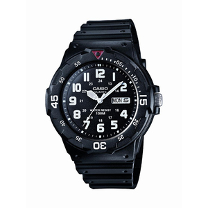 Classic Analog Watch Black Resin Band