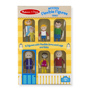 Melissa & Doug Wooden Flexible Figures- Family