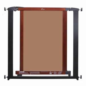 Dreambaby L883 Metropolian Charcoal w/Cherry Color Wood Gate