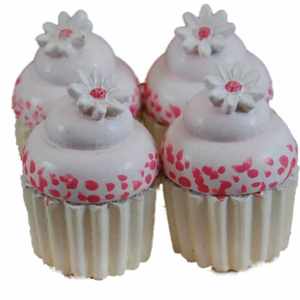 The Queen's Treasures Bakery Collection 4 Pc Mini Cupcakes for 18" American Girl® Doll Furniture & Play Food Accessories