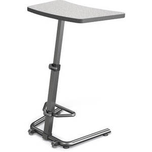 Up-Rite Height-Adjustable Sit/Stand Student Desk (Gray Nebula Top)