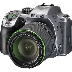 K-70 DSLR Camera with 18-135mm Lens (Silver)