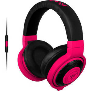 Kraken Mobile Headphones (Neon Red)