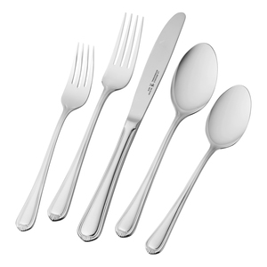 65pc Alcea 18/10 Stainless Steel Flatware Set