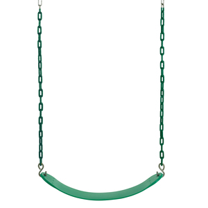 Swingan - Belt Swing For All Ages - Vinyl Coated Chain - Green