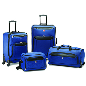Brookfield 4pc Luggage Set Navy Blue