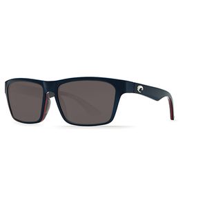 Hinano Shiny Navy/Red/Gray Sunglasses w/ Gray 580P Lens