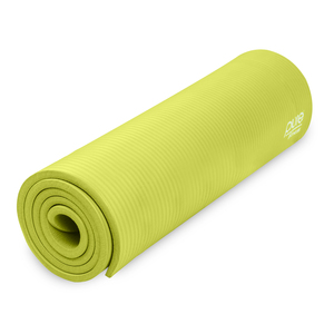 Pure Fitness  12mm High Density Exercise Mat - Lime
