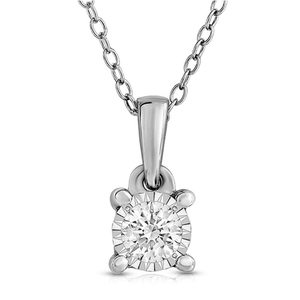 Diamond Solitaire Necklace .25ct