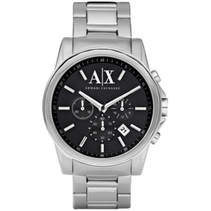 Armani Exchange Outerbanks Men's Silver-Tone Chronograph Watch