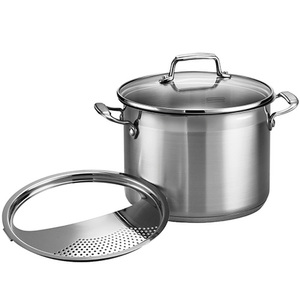 Gourmet Tri-Ply Base 18/10 Stainless Steel 6 Qt Stockpot w/ Cover