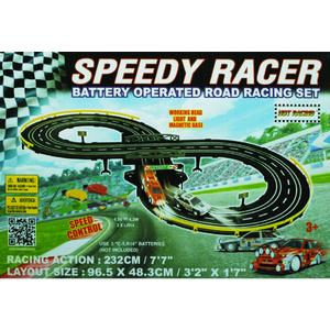 Golden Bright Speedy Racer Battery-Operated Road Racing Set