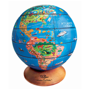 TS Shure 3D PuzGlobe Desktop Wooden Puzzle Globe