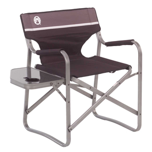 Aluminum Deck Chair w/ Table Black/Gray