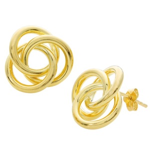 Gold Love Knot Earrings