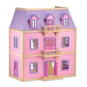 Melissa & Doug Multi-Level Wooden Dollhouse
