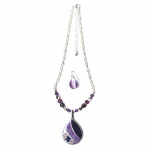Covington Women’s Teardrop Necklace & Earrings Set