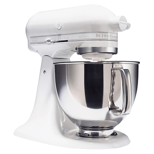 KitchenAid KSM150PSWW  Artisan® Series White on White 5 Quart Stand Mixer