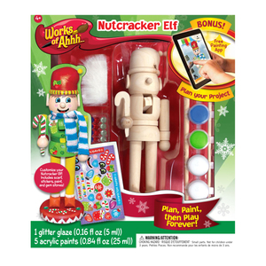 MASTERPIECES Works of Ahhh... Wood Painting Kit - Nutcracker Elf