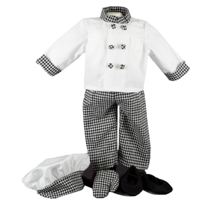 The Queen's Treasures Chef's Outfit: Hat Jacket Pants shoes Oven Mitt Fits 18" American Girl® Doll Clothes & Accessories
