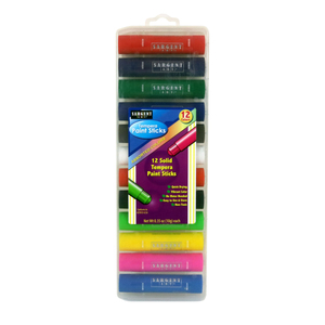 Sargent Art 12 Tempera Paint Sticks in Assorted Colors