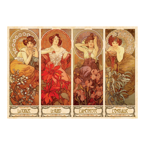 D-Toys Alphonse Mucha - The Precious Stones Jigsaw Puzzle: 1000 Pcs