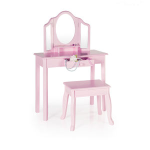 Guidecraft Classic Vanity and Stool - Pink