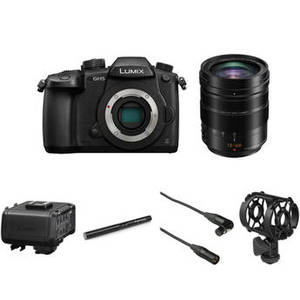 Lumix DC-GH5 Mirrorless Micro Four Thirds Digital Camera with 12-60mm Lens & Microphone Kit