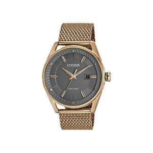 Mens Eco-Drive CTO Rose Gold-Tone Watch Gray Dial