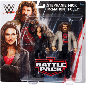WWE Mick Foley & Stephanie McMahon -  Battle Packs 49 Toy Wrestling Action Figures