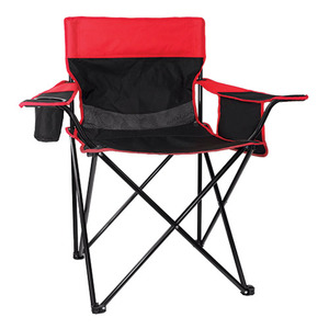 Oversized Arm Chair Black/Red