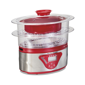 5.5 Qt Digital Food Steamer Red
