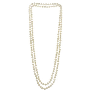 Genuine Freshwater Baroque Pearl Knotted Endless 64" Necklace