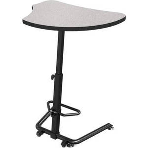 Up-Rite Harmony Height Adjustable Sit/Stand Desk (Gray Nebula Finish, Black Edge)
