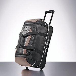 Andante 22" Casual Wheeled Duffel Black/Gray