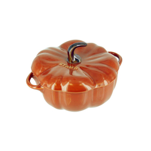 Ceramic 16oz Pumpkin Cocotte Burnt Oramge
