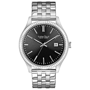 Mens Stainless Steel Bracelet Watch Gray Dial