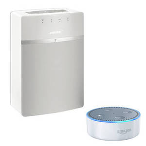 SoundTouch 10 Wireless Music System and Amazon Echo Dot B&H Kit (White)
