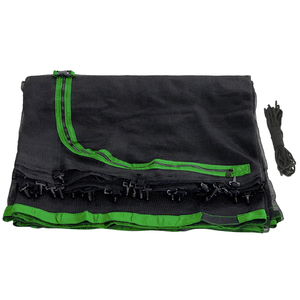 Upper Bounce Trampoline Replacement Net, Fits For 11' Round Frames, Using 6 Curved Poles With Top Ring Enclosure System - Green