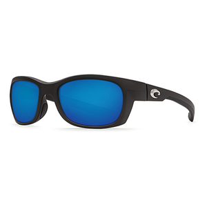 Trevally Matte Black Sunglasses w/ Blue Mirror 580P Lens